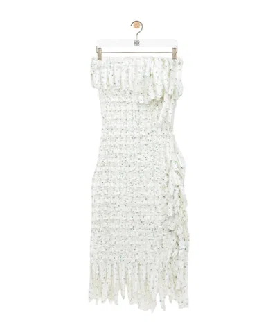 Loewe Dress In Silk In Neutral
