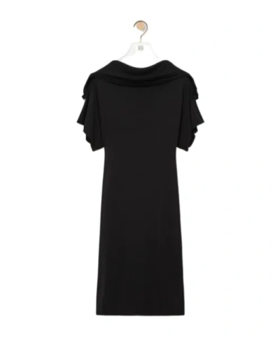 Loewe Dress In Viscose In Black