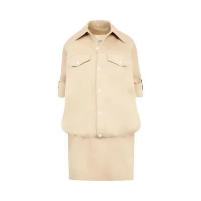 Pre-owned Loewe Dress 'light Beige' | Tan | Women's Size 38 In Brown