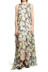 Loewe Allover Daffodil Floral Printed Dress In Multi