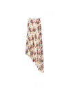 Loewe Abito In Seta Stampata Donna In Multicolor/soft Pink
