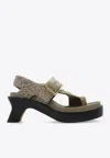 Loewe Ease Sandals In Green
