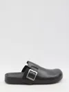 Loewe Ease Buckle Brushed Leather Clogs
