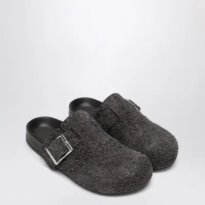 LOEWE LOEWE EASE BUCKLE MULE IN DARK BROWN MEN