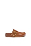 Loewe Ease Buckle Mule In Vegetable-tanned Calfskin In Brown