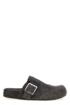 Loewe Mud Suede Ease Buckle Slippers