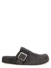 Loewe Mud Suede Ease Buckle Slippers