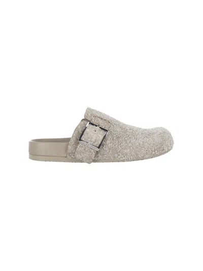 Loewe "ease Buckle" Sabots In Green