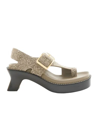 LOEWE LOEWE EASE HEELED SANDALS