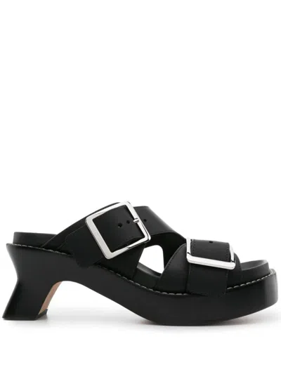 LOEWE LOEWE EASE LEATHER SANDALS