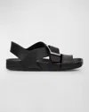 LOEWE EASE LEATHER TOE-RING COMFORT SANDALS