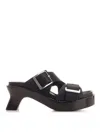 Loewe Ease Heel Slides In Black