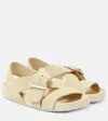 LOEWE EASE BRUSHED LEATHER SANDALS