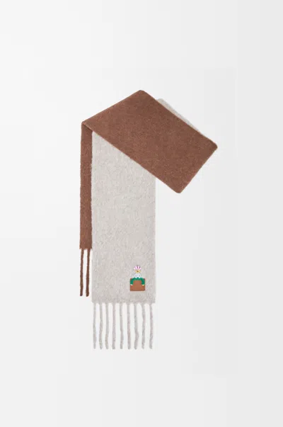 Loewe Scarf In Alpaca And Wool Blend For Woman In Multi