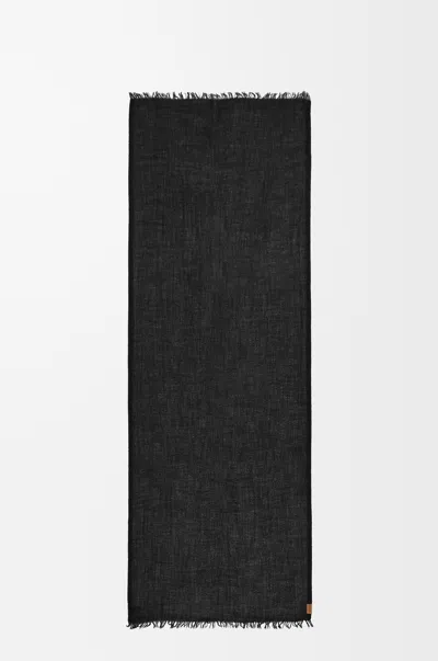 Loewe Scarf In Cashmere For Woman In Black