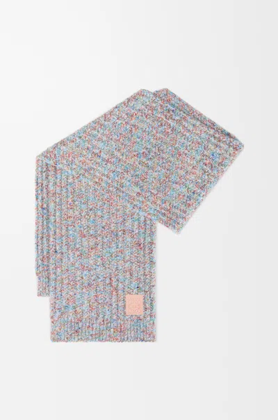 Loewe Wool And Cashmere Blend Scarf In Multi