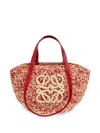 Loewe Eclipse Anagram Raffia Tote Bag In Multi