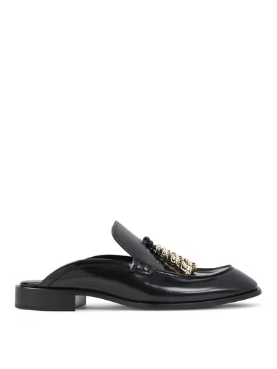 Loewe Edge Loafer Mule In Black