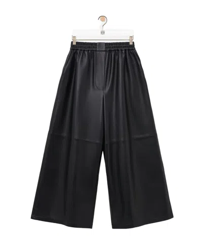 Loewe Elastic Waist Casual Pants In Black