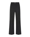 Loewe Elastic Waist Casual Pants In Black