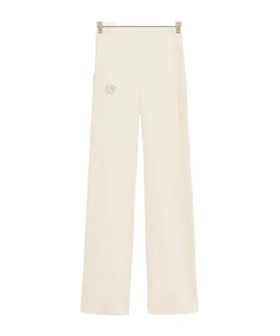 Loewe Elastic Waist Casual Pants In Neutral