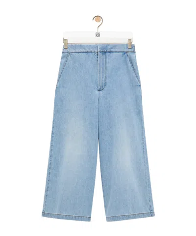 Loewe Elastic Waist Jeans In Blue