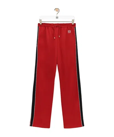 Loewe Elastic Waist Sweatpants In Red