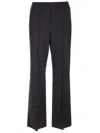 Loewe Straight-leg Wool Trousers In Black
