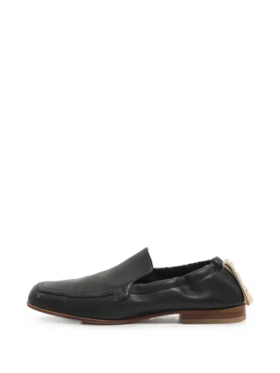Pre-owned Loewe Elasticated Loafers In Black