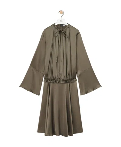 Loewe Tunic Dress In Viscose In Green