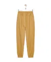 Loewe Elasticated Trousers In Cotton Gabardine In Yellow