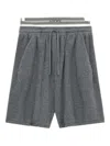 Loewe Elasticated-waistband Shorts In Gray