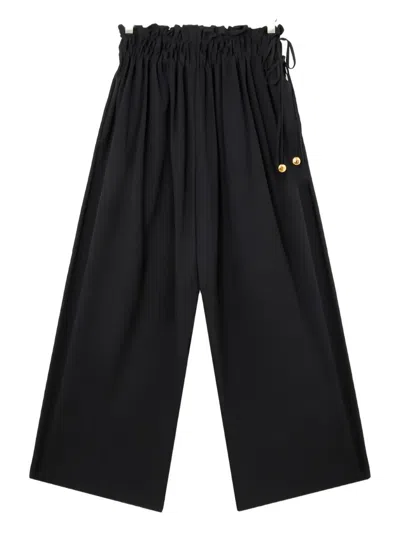Loewe Elasticated-waistband Trousers In Black