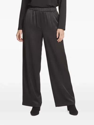 Pre-owned Loewe Elasticated Wide-leg Trousers In Black