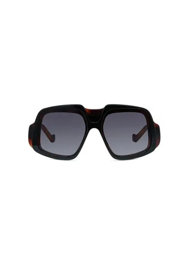 Loewe Elegant Oversized Sunglasses With 140mm Temples For Women In Black