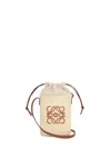 Loewe Elegant Square Mini Crossbody Bag In Tan