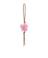 Loewe Elephant Pendant In Felt And Leather Women