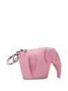 Loewe Elephant-charm Keyring In Pink