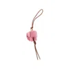 Loewe 'elephant' Felt And Leather Charm In Pink