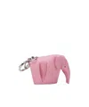 Loewe Elephant Keychain In Pink