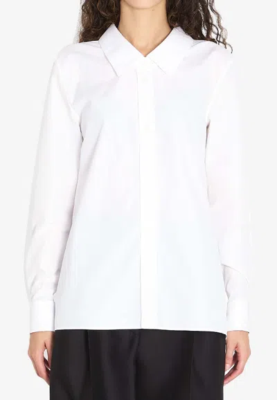 Loewe Embellished Buttoned Shirt In White