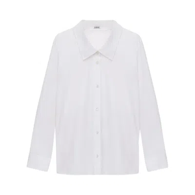 Pre-owned Loewe Embellished Shirt 'white' | Women's Size 36