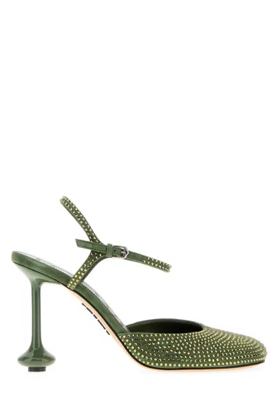 Loewe Embellishment Suede Toy Pumps