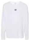 Loewe Oversized Long Sleeve T-shirt In Weiss