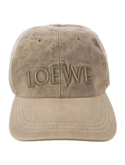 Pre-owned Loewe Embroidered Baseball Hat In Neutral
