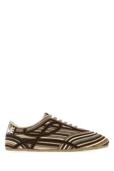 Loewe Embroidered Canvas Paula S Ibiza Yago Sneakers In Multi