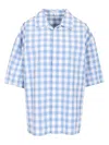 Loewe Camicia In Cotone Ricamato Uomo In Blue