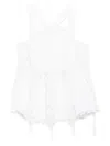 Loewe Embroidered Cotton Top In White
