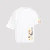 Loewe Oversize Cotton Blend T-shirt With Floral Print In White
