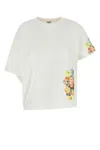 LOEWE EMBROIDERED DRAPED T-SHIRT-XS ND LOEWE FEMALE